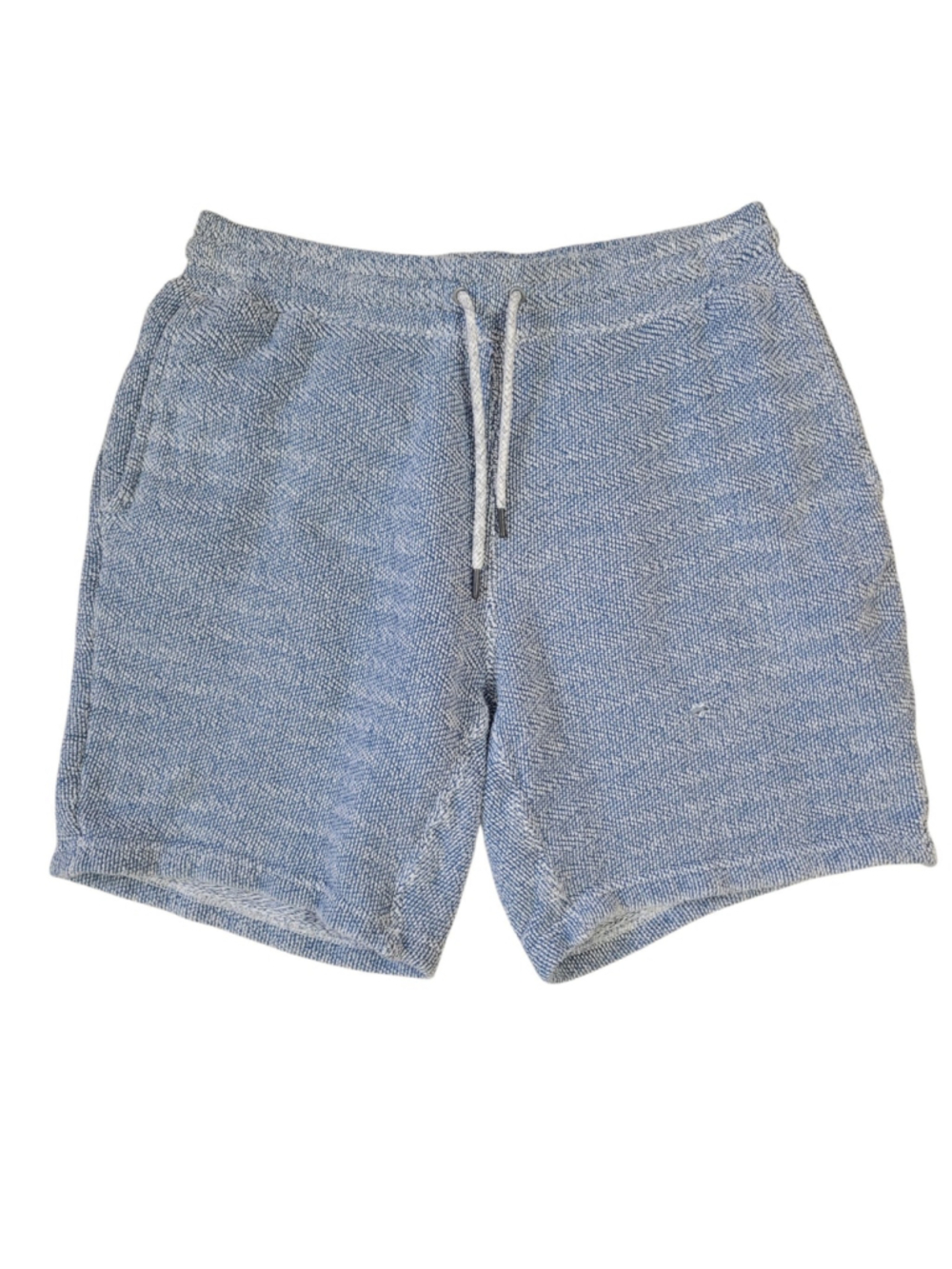 Faherty Brand Whitewater Sweatshort Blue Drawstring Medium Waist 30 Inseam 7 Men